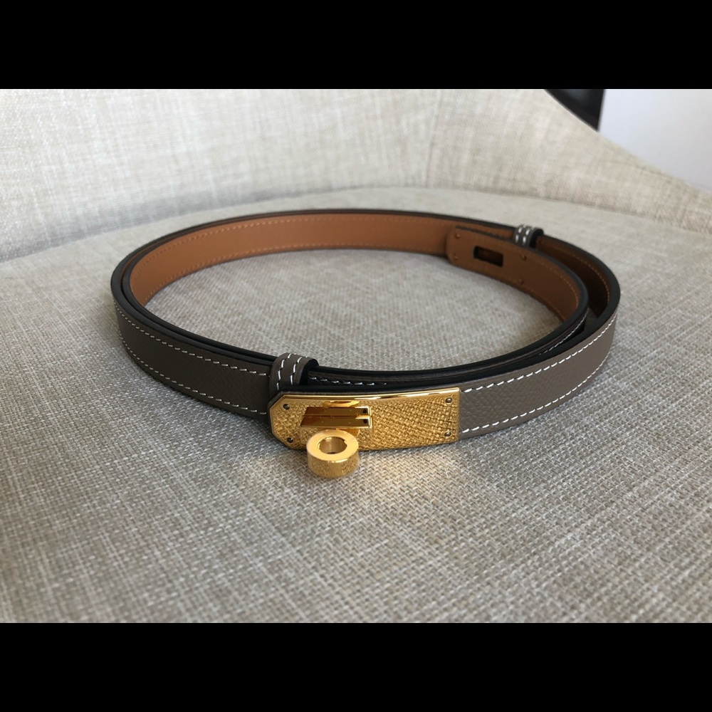 Hermès Kelly Belt Étoupe